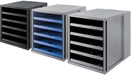 Ladenblok Han Systembox Karma, met 5 open laden, eco - zwart - OfficeTown
