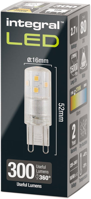 LED spot G9 fitting, dimbaar, 2.700 K, 2,7 W, 300 lumen - OfficeTown