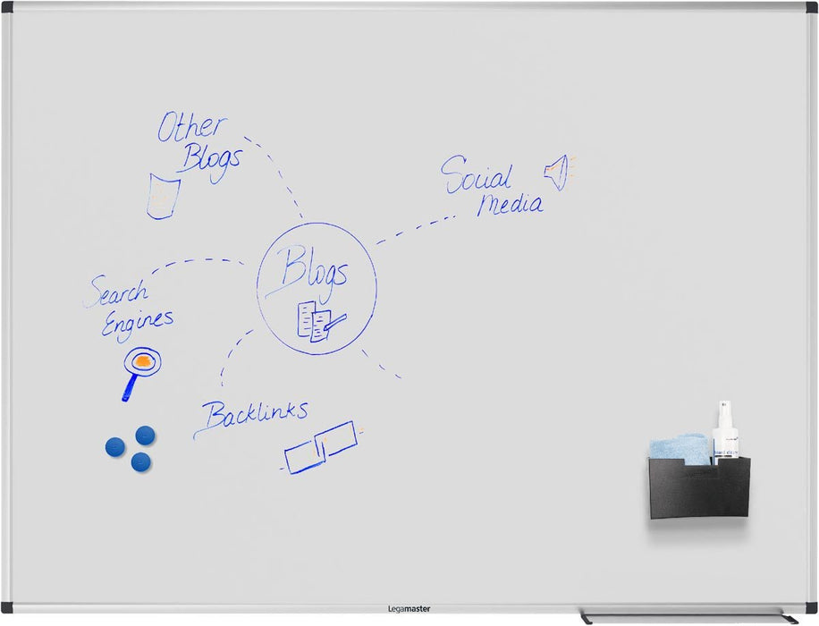 Legamaster magnetisch whiteboard Unite Plus, ft 90 x 120 cm - OfficeTown