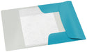 Leitz Cosy elastomap met 3 kleppen, ft A4, blauw met zacht aanvoelende lamineerlaag - OfficeTown