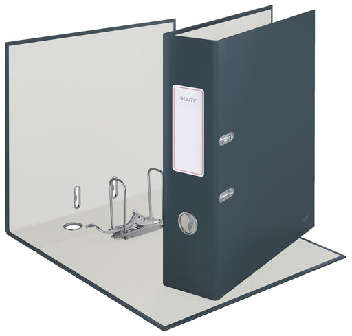 Leitz Cosy ordner met soft touch oppervlak, rug van 8 cm, grijs - OfficeTown