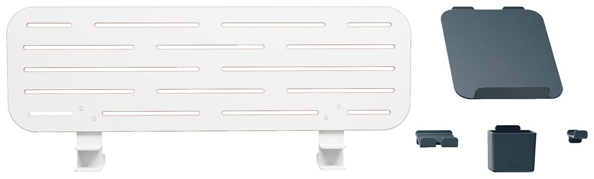 Leitz Ergo bureau ophangbord, met laptophouder, ft 80 x 25 cm - OfficeTown
