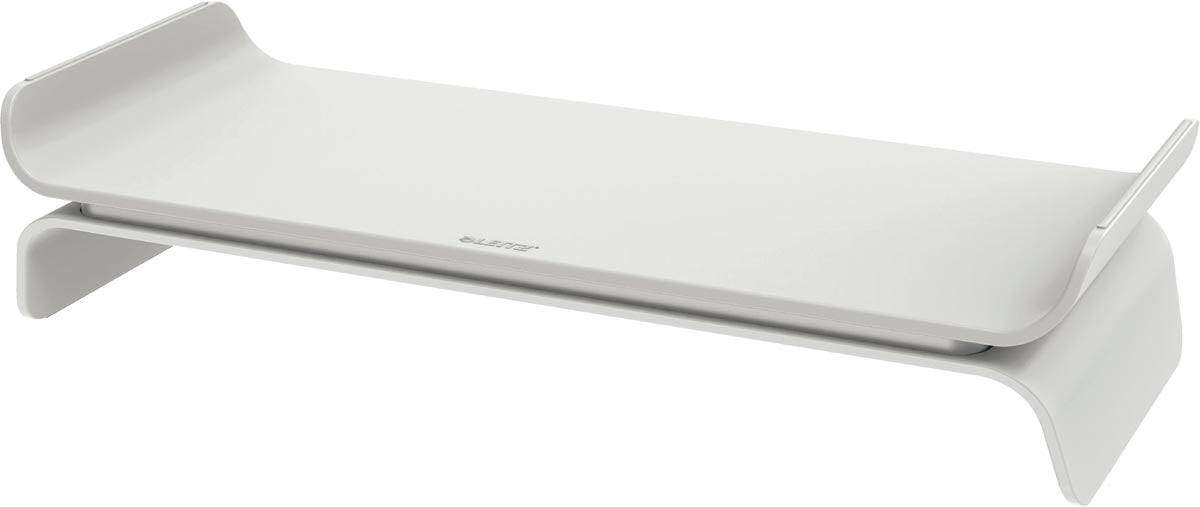 Leitz Ergo verstelbare monitorstandaard, lichtgrijs - OfficeTown