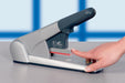 Leitz Heavy Duty nietmachine 5551, niet 80 vel, voor K6, K8, K10 en K12 nietcassettes, zilver - OfficeTown