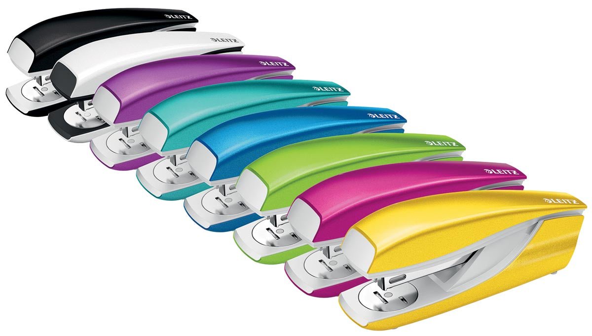 Leitz NeXXt WOW 5502 nietmachine, groen, op blister - OfficeTown