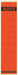 Leitz ruglabels ft 6,1 x 28,5 cm, rood - OfficeTown