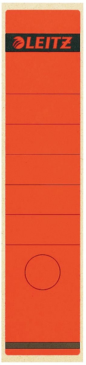 Leitz ruglabels ft 6,1 x 28,5 cm, rood - OfficeTown