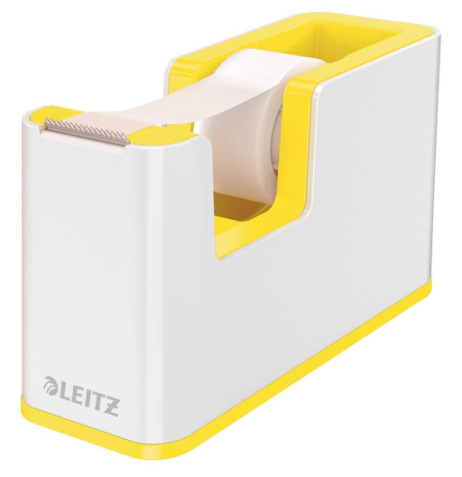 Leitz WOW plakbandhouder geel met witte accenten - OfficeTown