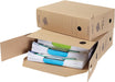 Loeff's archiefdoos Jumbo box, massief karton, bruin, pak van 8 stuks - OfficeTown