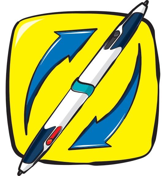 Maped 4 - kleuren balpen Twin Tip, klassieke kleuren - OfficeTown