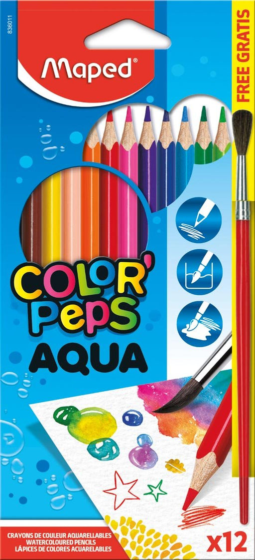 Maped Aquarelpotlood Color'Peps Aqua 12 potloden - OfficeTown