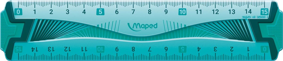 Maped Lat Flex Onbreekbaar 15 cm, met dubbele graduatie van plastic - OfficeTown