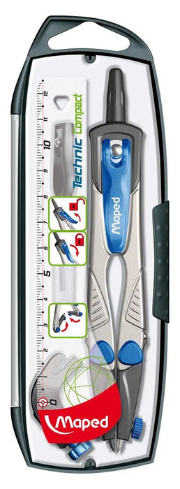 Maped passer Technic Compact 4 - delige passerdoos - OfficeTown