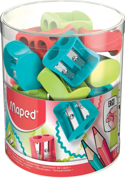 Maped Potloodslijper Vivo 2 - gaats, Oranje/Blauw/Groen, 30 stuks - OfficeTown