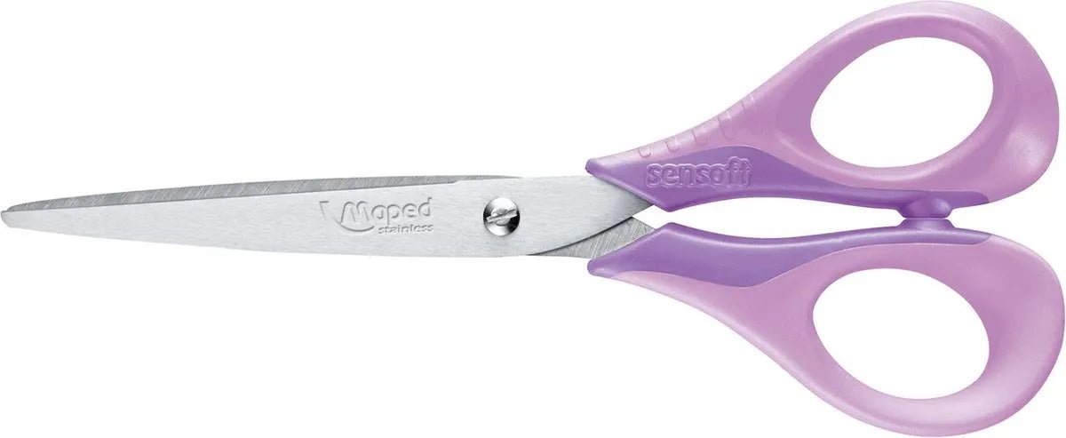 Maped schaar Sensoft 16 cm, voor rechtshandigen, met scherpe punt - OfficeTown