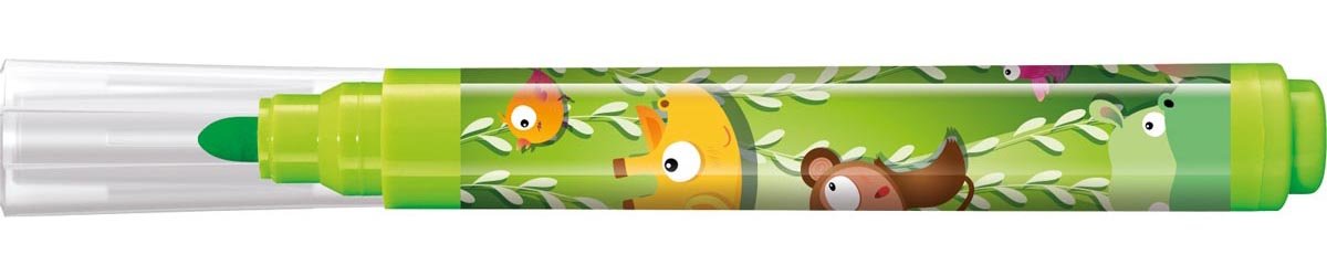 Maped viltstift Jungle Fever Jumbo, etui van 12 stuks, assorti - OfficeTown