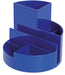 MAUL bureau - organizer pennenbak Roundbox Ø14x12.5cm, 7 - vaks, 85% gerecycled kunststof blauw - OfficeTown