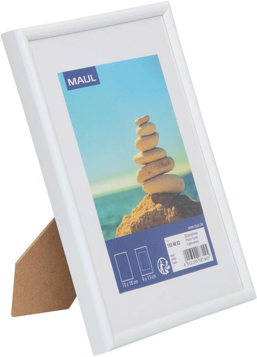 MAULart fotolijst, kunststof frame, ft 13 x 18 cm, wit - OfficeTown