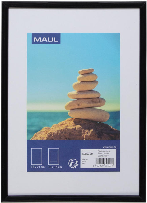 MAULart fotolijst, kunststof frame, ft 15 x 21 cm, zwart - OfficeTown