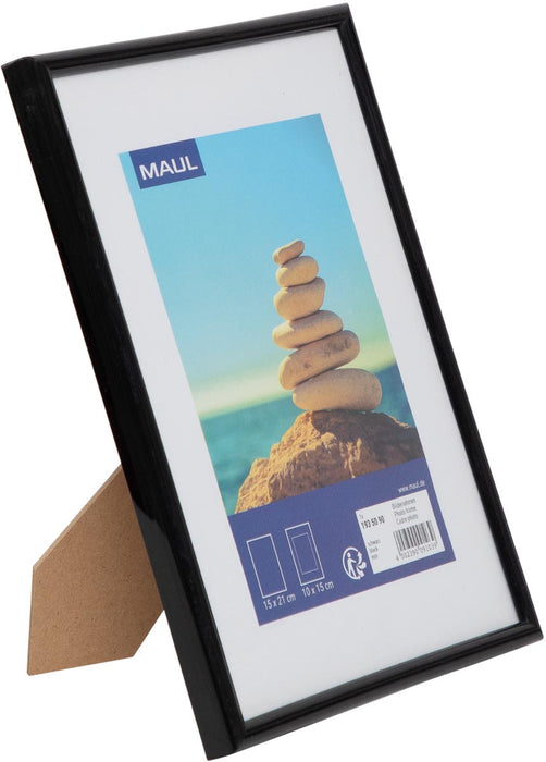 MAULart fotolijst, kunststof frame, ft 15 x 21 cm, zwart - OfficeTown