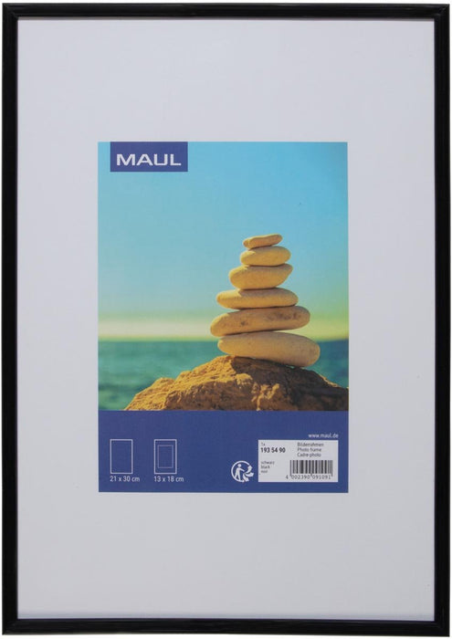 MAULart fotolijst, kunststof frame, ft 21 x 30 cm, zwart - OfficeTown