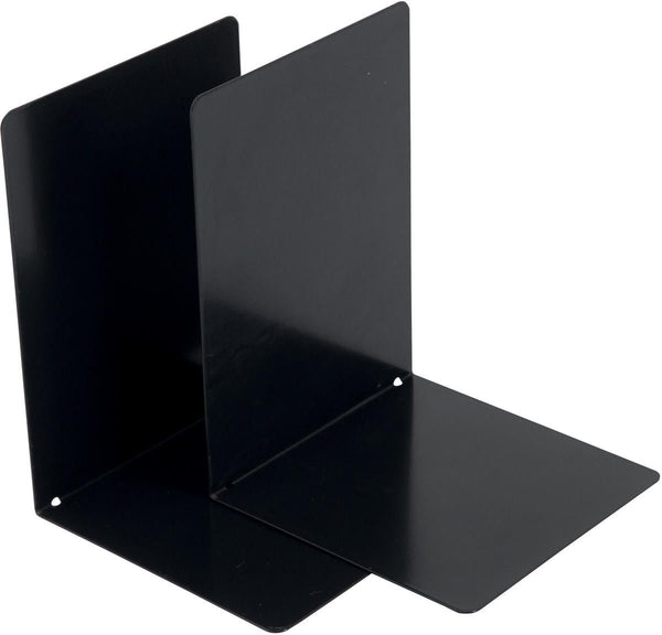 Metalen Boekensteunen, set van 2 stuks, zwart