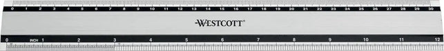 Metalen liniaal van Westcott 30 cm - OfficeTown