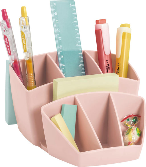 Mineral by Cep bureau - organizer met 8 vakjes, roze - OfficeTown