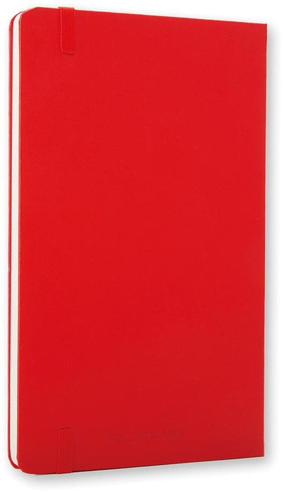 Moleskine notitieboek, ft 9 x 14 cm, effen, harde cover, 192 blad, rood - OfficeTown