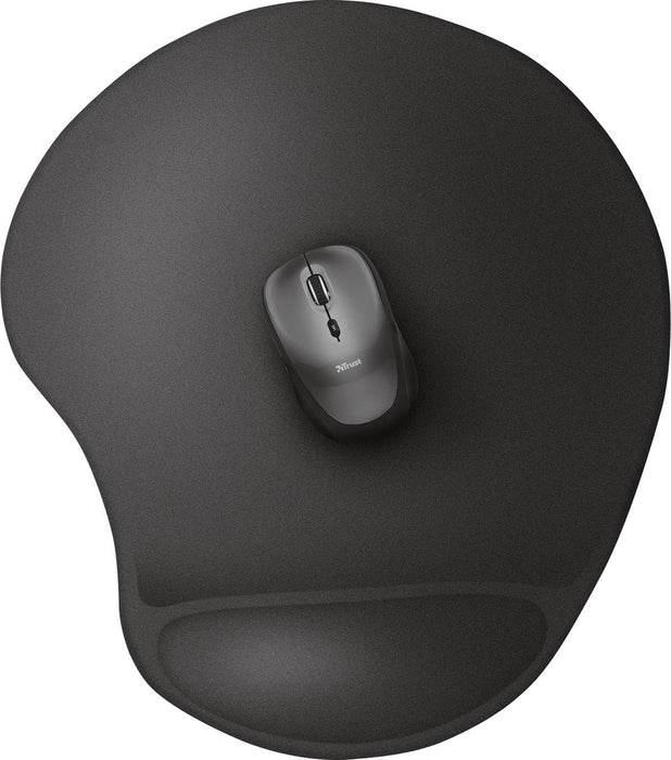 Muismat Trust BigFoot XL met ergonomische gel polssteun, zwart - OfficeTown