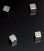 Nagamagneet voor glasborden, maat 10 x 10 x 10 mm, 4 stuks - OfficeTown