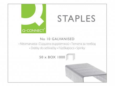 Nietjes n°10 van Q - CONNECT, verzinkt, 1.000 stuks - OfficeTown