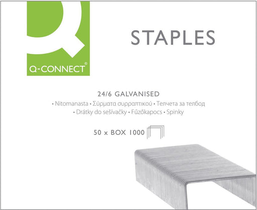 Nietjes Q - CONNECT 24 - 6, 1000 stuks verzinkt doosje - OfficeTown