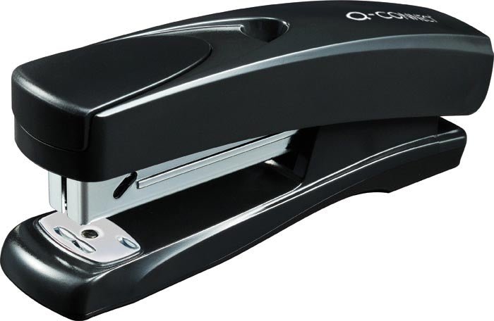 Nietmachine Q - CONNECT half strip, 20 vel, kunststof, zwart - OfficeTown