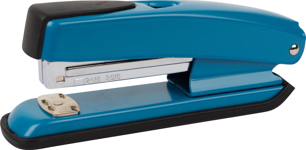 Nietmachine Q - CONNECT half strip, 20 vel, metaal, blauw - OfficeTown