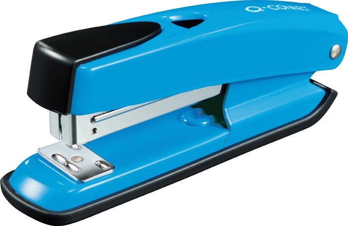 Nietmachine Q - CONNECT half strip, 20 vel, metaal, blauw - OfficeTown