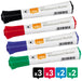 Nobo Glide whiteboardmarker, ronde punt, pak van 10 stuks, geassorteerde kleuren - OfficeTown