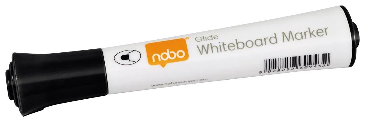 Nobo Glide whiteboardmarker, ronde punt, pak van 10 stuks, zwart - OfficeTown