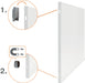 Nobo Infinity randloos whiteboard, staal, magnetisch, 60 x 90 cm - OfficeTown