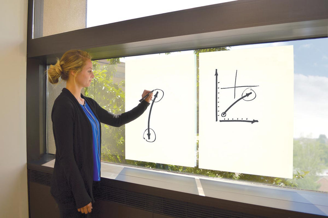 Nobo Instant whiteboardfolie, ft 60 x 80 cm, rol van 25 vellen, wit - OfficeTown