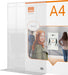 Nobo Premium Plus acryl mededelingenbord, met voet, formaat A4 - OfficeTown