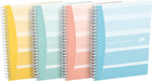 Oxford Iconics spiraalschrift, ft A5, 120 bladzijden, gelijnd, geassorteerde kleuren 5 stuks - OfficeTown