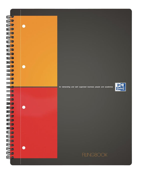 Oxford INTERNATIONAL Filingbook, 200 pagina's, ft A4+, geruit 5 mm - OfficeTown