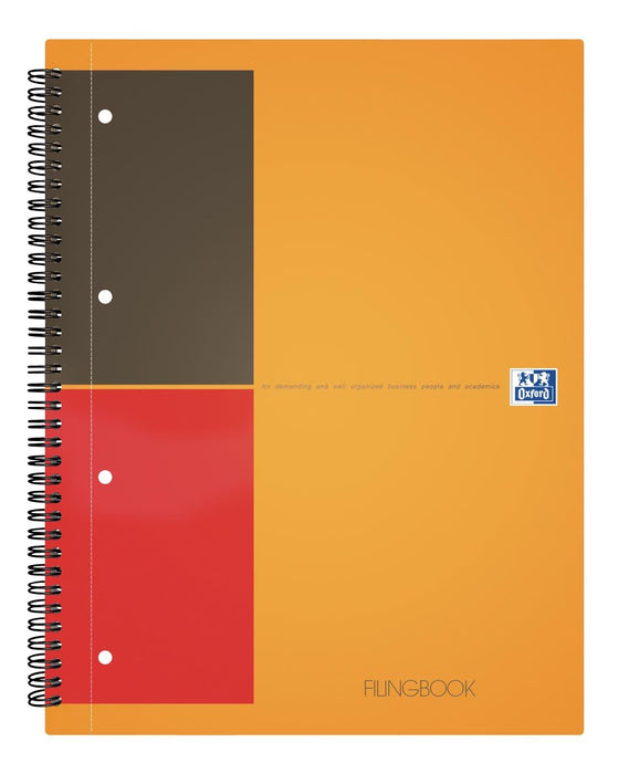 Oxford INTERNATIONAL Filingbook, 200 pagina's, ft A4+, geruit 5 mm - OfficeTown