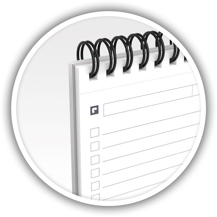 Oxford Office Essentials taakplanner, 140 pagina's, formaat 12,5 x 20 cm, gevarieerde kleuren, 5 stuks - OfficeTown