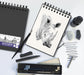 Oxford tekenblok, 50 vellen, 100 g/m², formaat A4, zwart 5 stuks - OfficeTown