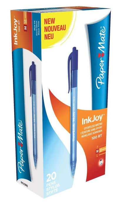 Paper Mate balpen InkJoy 100 RT blauw wordt nu weergegeven als: - OfficeTown