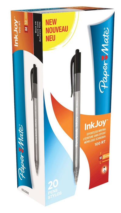Paper Mate balpen InkJoy 100 RT zwart - OfficeTown
