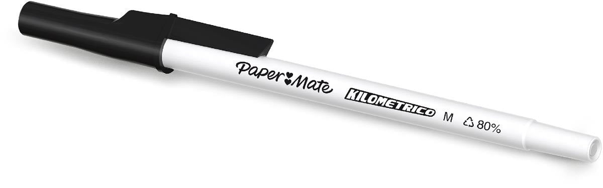 Paper Mate balpen Kilometrico, medium, doos van 50 stuks, zwart - OfficeTown