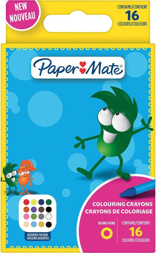 Paper Mate waskrijt, blister van 16 stuks - OfficeTown